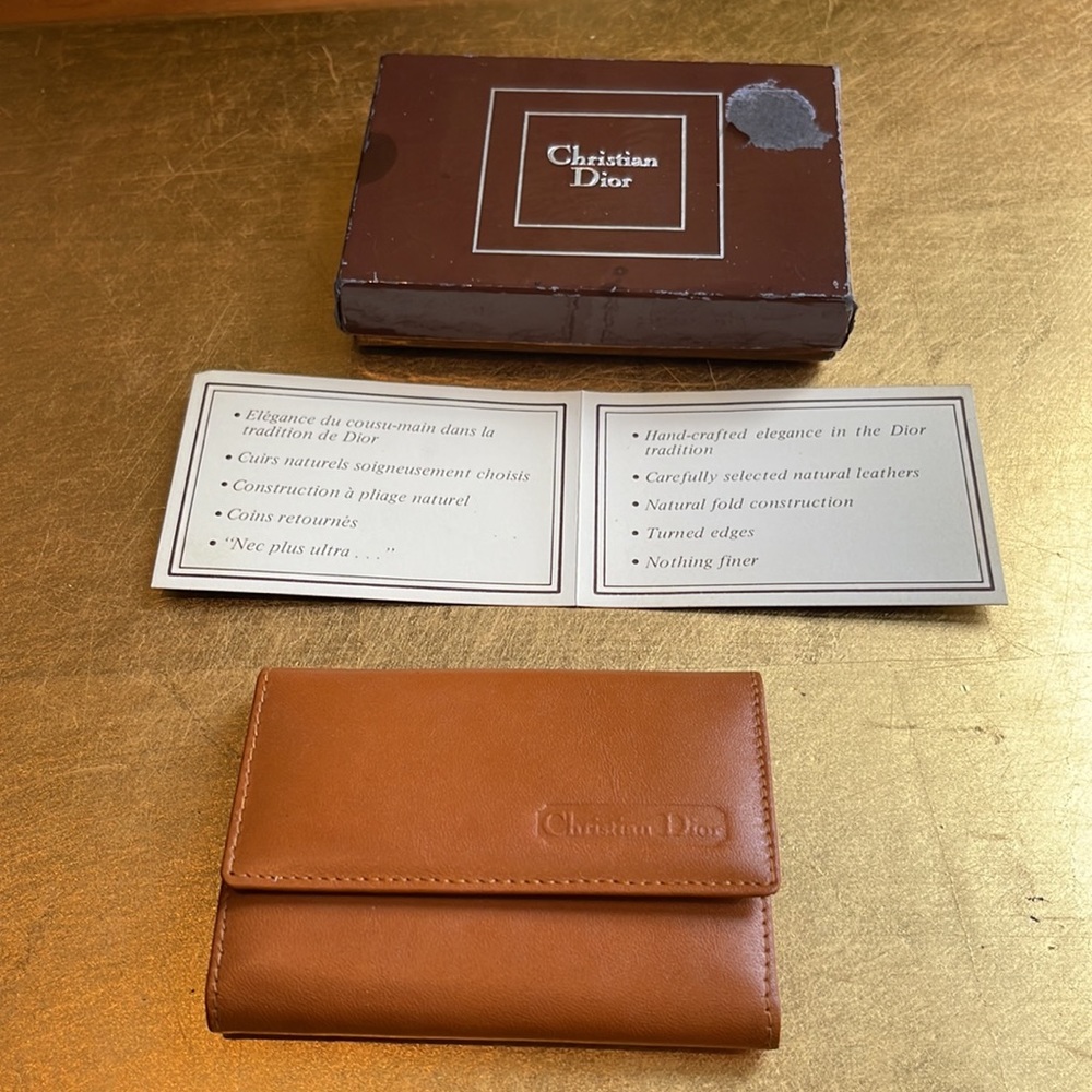 Vintage NWT! Christian Dior Key-holder Wallet with Original Box!